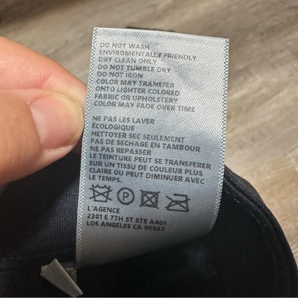 Lagence Margot High Rise Skinny In Navy Coated Size 26 - Picture 6 of 6